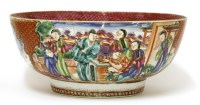 Lot 643 - A Chinese famille rose punch bowl