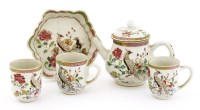 Lot 662 - A Chinese famille rose tea set