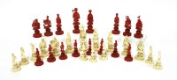 Lot 308 - A Chinese ivory chess set
