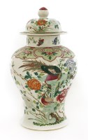 Lot 158 - A Chinese famille rose vase and cover