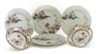 Lot 685 - A collection of Chinese famille rose dishes