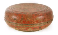 Lot 369 - A large Chinese lacquered box and cover