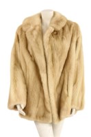 Lot 362A - A blonde mink fur mid-length coat