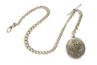 Lot 139 - A Victorian silver oval locket