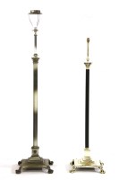 Lot 594A - Two Corinthian column standard lamps