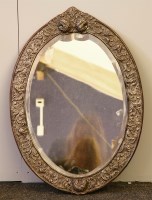 Lot 562 - A Continental silver dressing mirror