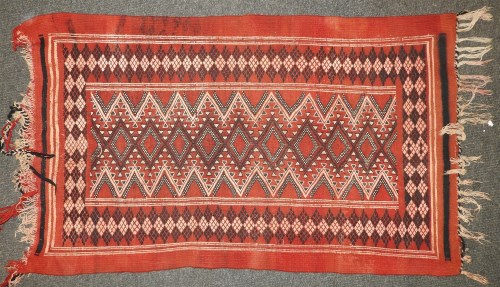 Lot 633 - A hand knotted Kelim bokhara rug