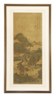 Lot 525 - A Chinese gouache painting