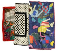 Lot 374 - Three assorted silk scarves