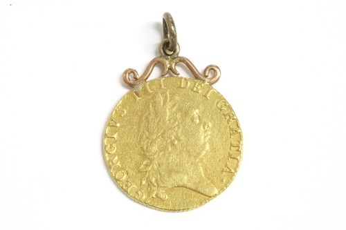 Lot 112 - A George III spade Guinea coin