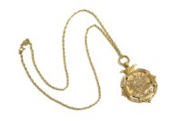Lot 99 - A 15ct gold Golf medallion