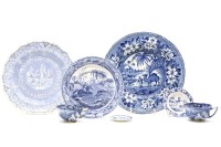 Lot 439 - A group of 19th century blue and white transfer printed wares
