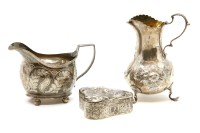Lot 231 - A George III silver cream jug