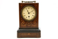 Lot 463 - A 19th century campaign clock