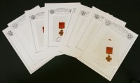 Lot 193D - A Collection of Victoria Cross recipient autographs on photographs of Victoria Crosses