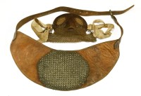 Lot 194 - A World War One leather mounted splinter tank mask