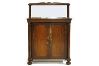 Lot 581 - A William IV mahogany two door chiffonier