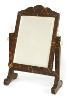 Lot 863 - An tortoiseshell and ivory dressing table mirror