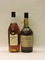 Lot 216 - Assorted to include one magnum each: Fine Armagnac Delord; Vieux Calvados