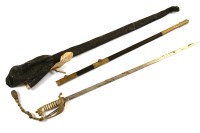 Lot 211 - A 19th century Royal naval officer's dress sword by Gieves