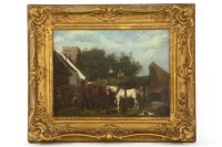Lot 453 - 19th century school
COUNTRY SCENE WITH ANIMALS
Oil on canvas
41 x 51cm