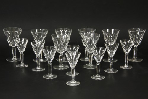 Lot 270 - A set of eight Waterford crystal sherry glasses