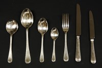 Lot 322 - Two modern canteens of silver plated cutlery