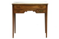 Lot 653 - A George III mahogany lowboy