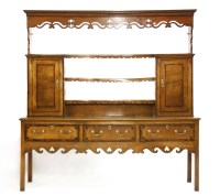 Lot 643 - A George III Lancashire oak dresser