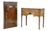 Lot 622 - A George III Lancashire oak lowboy