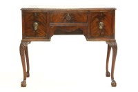Lot 543 - A Chippendale design mahogany kneehole desk