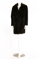 Lot 325A - A dark brown mink jacket with collar