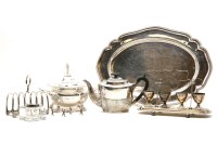 Lot 276 - A collection of silver plated items