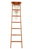 Lot 523 - A modern library ladder