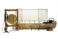 Lot 555 - A 19th century brass fender