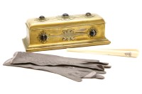 Lot 180 - A Victorian brass glove box