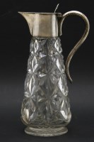 Lot 141 - A silver mounted claret jug