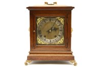 Lot 329 - An Edwardian mahogany eight day bracket clock