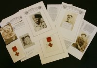 Lot 193 - A Collection of Victoria Cross autographs collected by Mr G Robertson who was a member of the Victoria Cross and George Cross Association
British and Commonwealth recipients