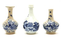 Lot 340 - Two Chinese blue and white vases