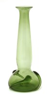 Lot 260 - A Stourbridge green glass vase
