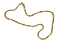 Lot 38 - A 9ct gold Franco chain necklace