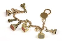 Lot 41 - A gold curb link bracelet