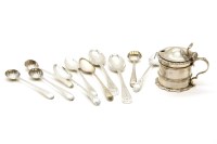 Lot 94 - Four George III shell bowl condiment spoons