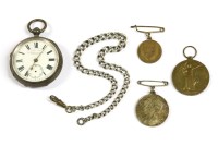 Lot 4 - A silver pocket watch