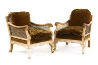 Lot 632 - A pair of Bergere armchairs