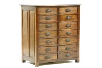 Lot 569 - An oak solicitors filing chest