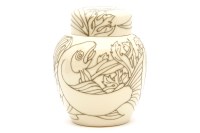 Lot 402 - A Moorcroft 'Trout' ginger jar