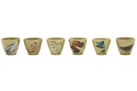 Lot 395 - A set of six saki cups