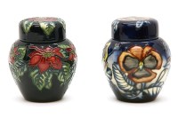 Lot 380 - A Moorcroft 'Pointsettia' ginger jar and cover